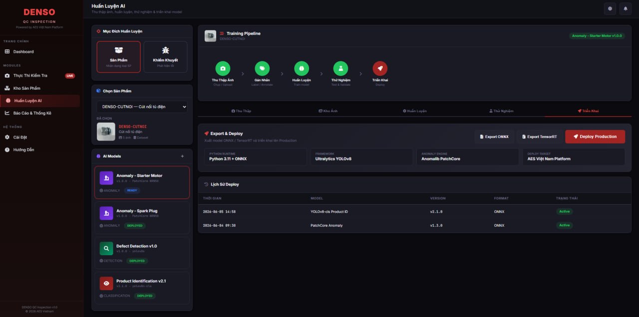 Export ONNX/TensorRT, deploy production 1-click, version control